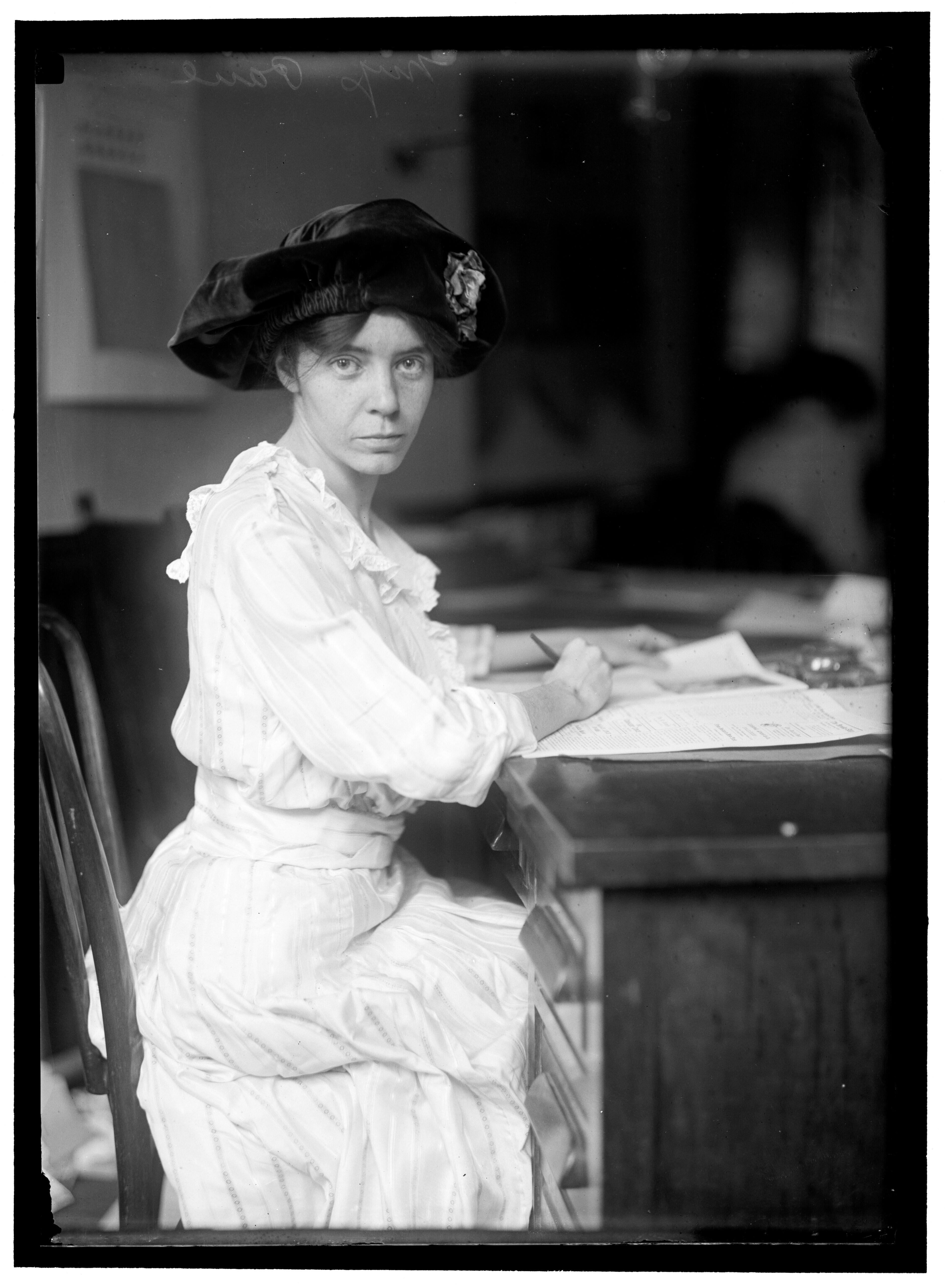 Portrait of Alice Paul, a leader in the cause of woman suffrage